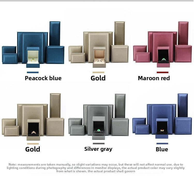 Elegant Leather Jewelry Storage Box for Bracelets Necklaces Rings