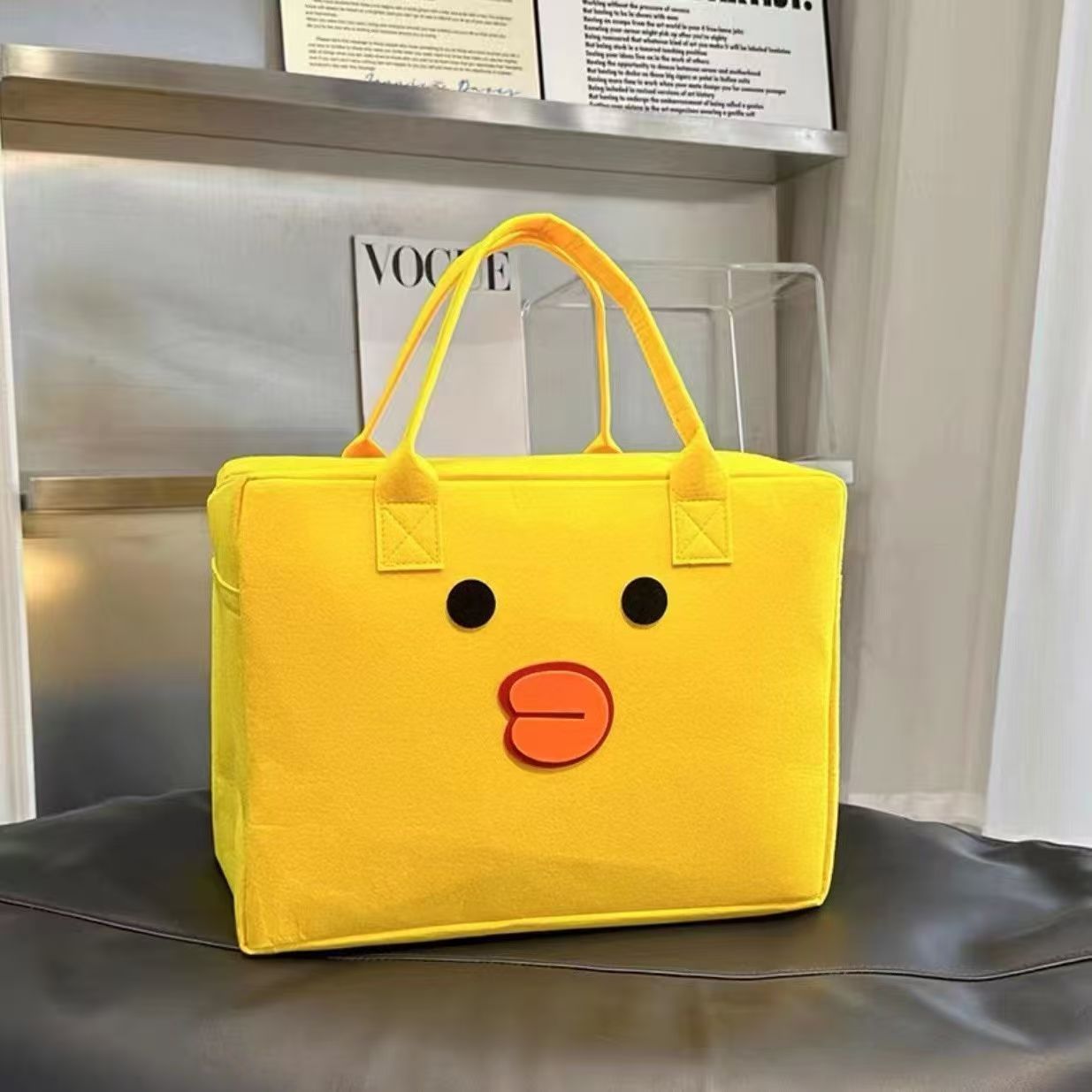 Cartoon Felt Travel Bag Lightweight